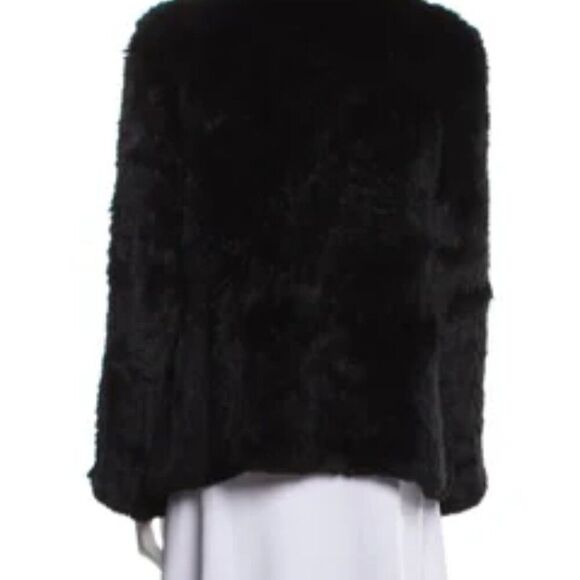 Amazing! The Cashmere Project black 100% rabbit fur cardigan jacket med 🔥 - Picture 2 of 11